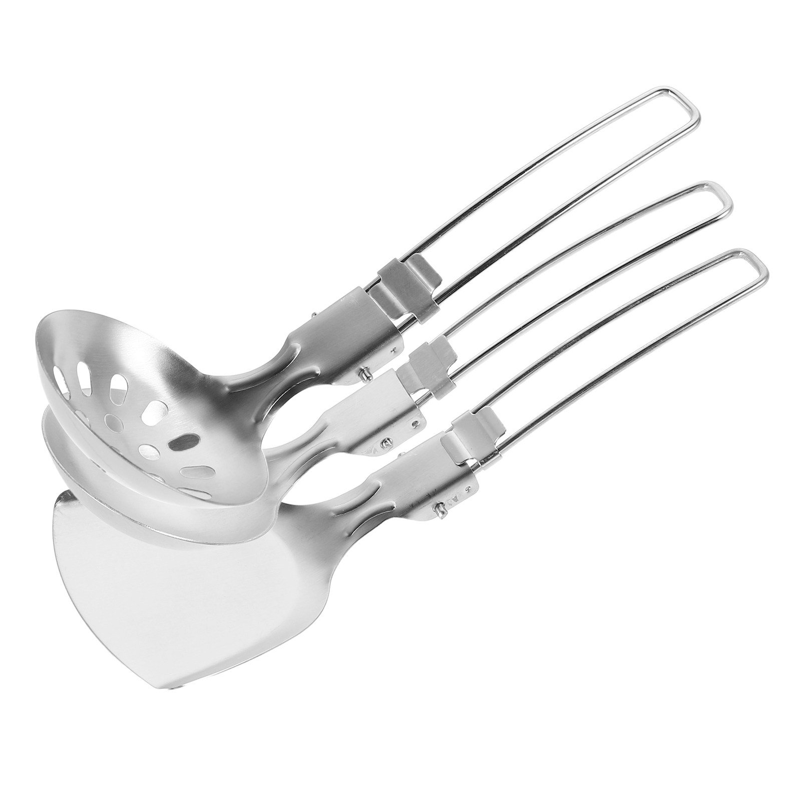 Camping Cooking Dining Set - 3Pcs Portable Travel Utensils Set Stainless