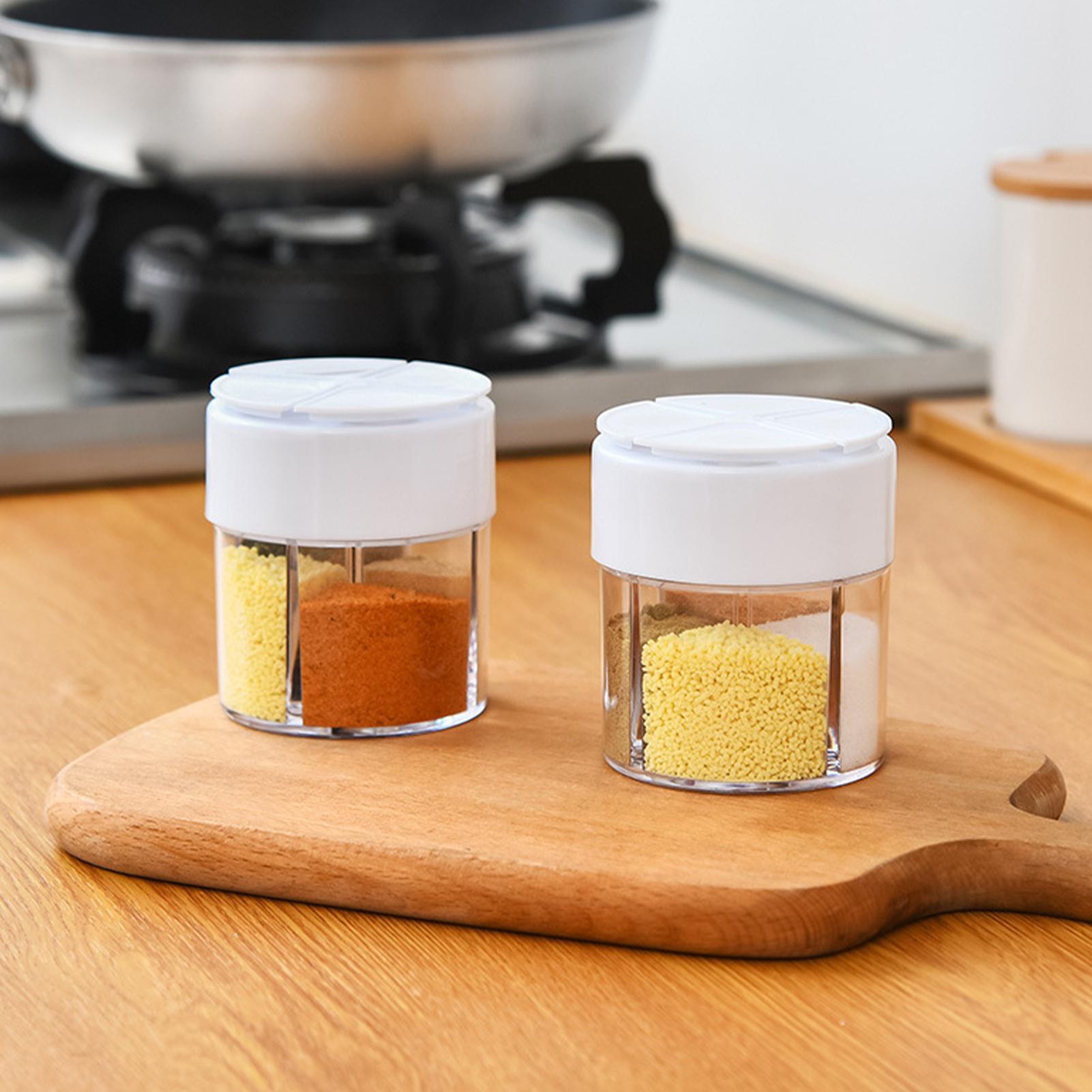 Camping Cooking Recipes - Seasoning Containers Clear Salt Container With
