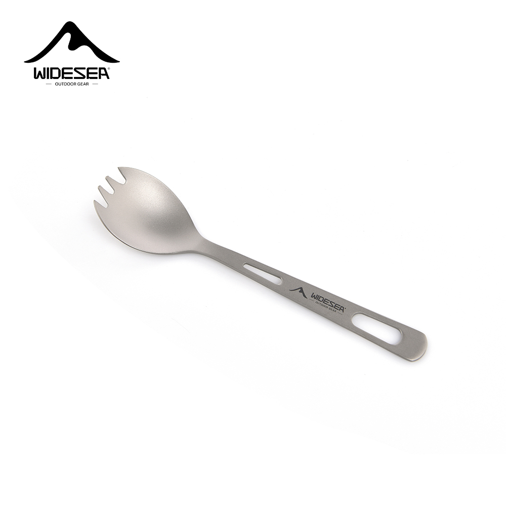 Camping Cooking Accessories Set - Widesea Camping Cooking Set Spork Titanium