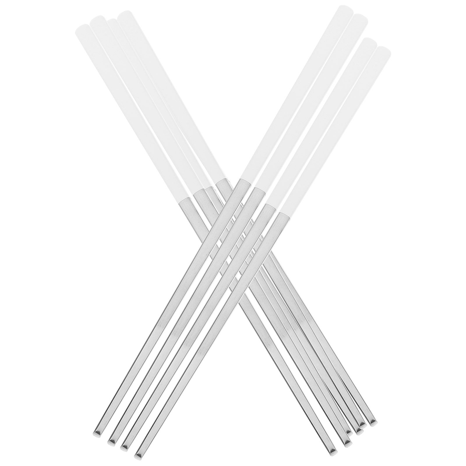 Camping Cooking Dining Set - 5Pairs Anti-Skid Metal Chopsticks Stainless Steel