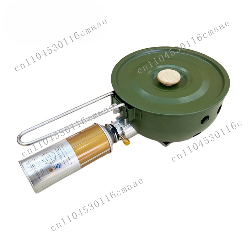Camping Cooking Gas Stove Portable Tool - Portable Outdoor Cassette Stove Integrated Pot