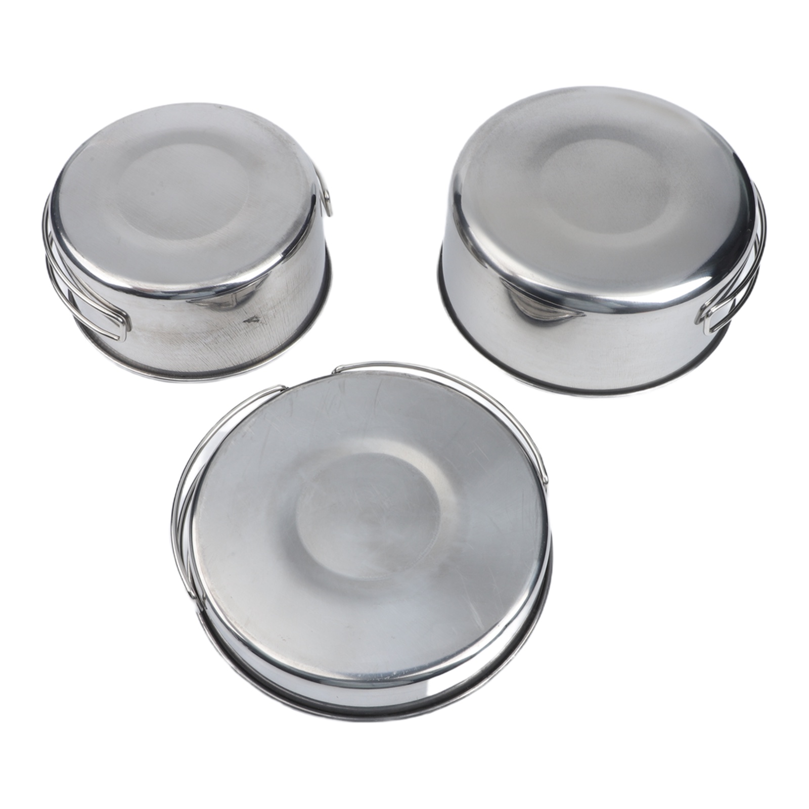 Camping Cooking Materials - 13.0CM D, 1.8CM H Stainless Steel