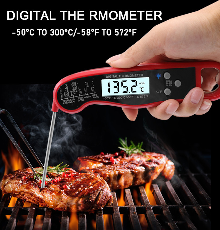 Meat Thermometer Camp - Camping Thermometer Waterproof Digital Instant Reading
