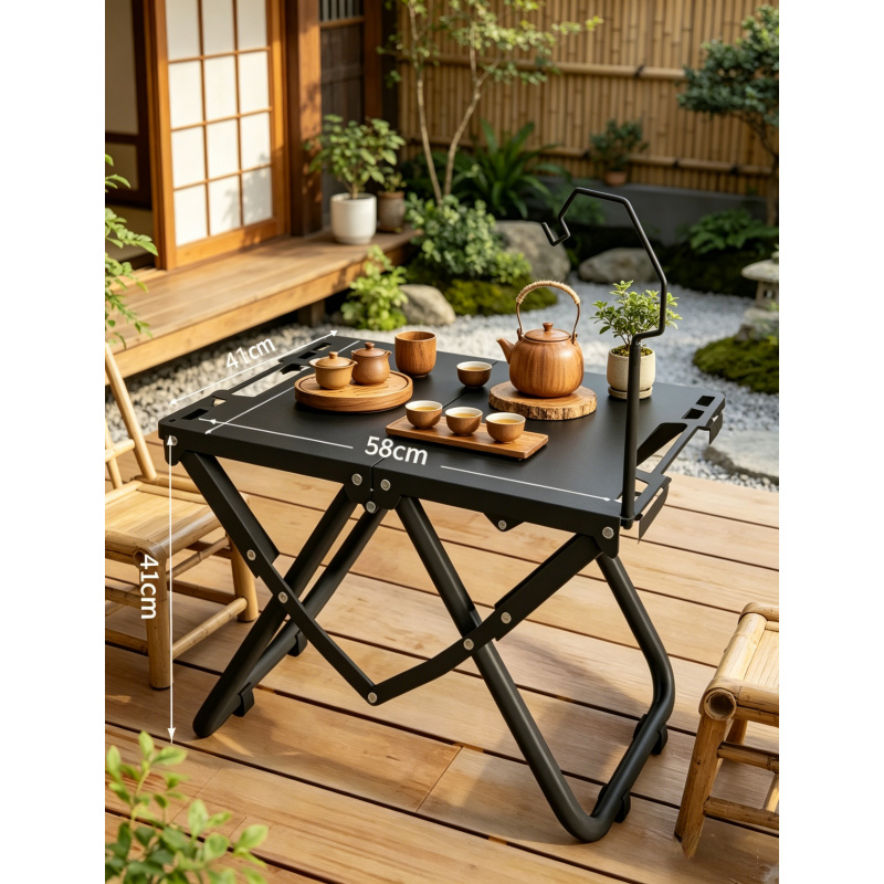 Camping Cooking Table - Portable Folding Stainless Steel Camping Table