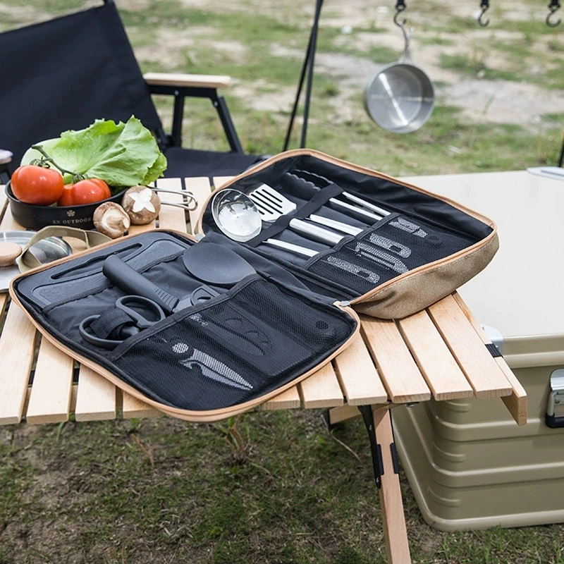 Camping Cooking Pack - Outdoor Camping Kitchenware 8-Piece Set Comes