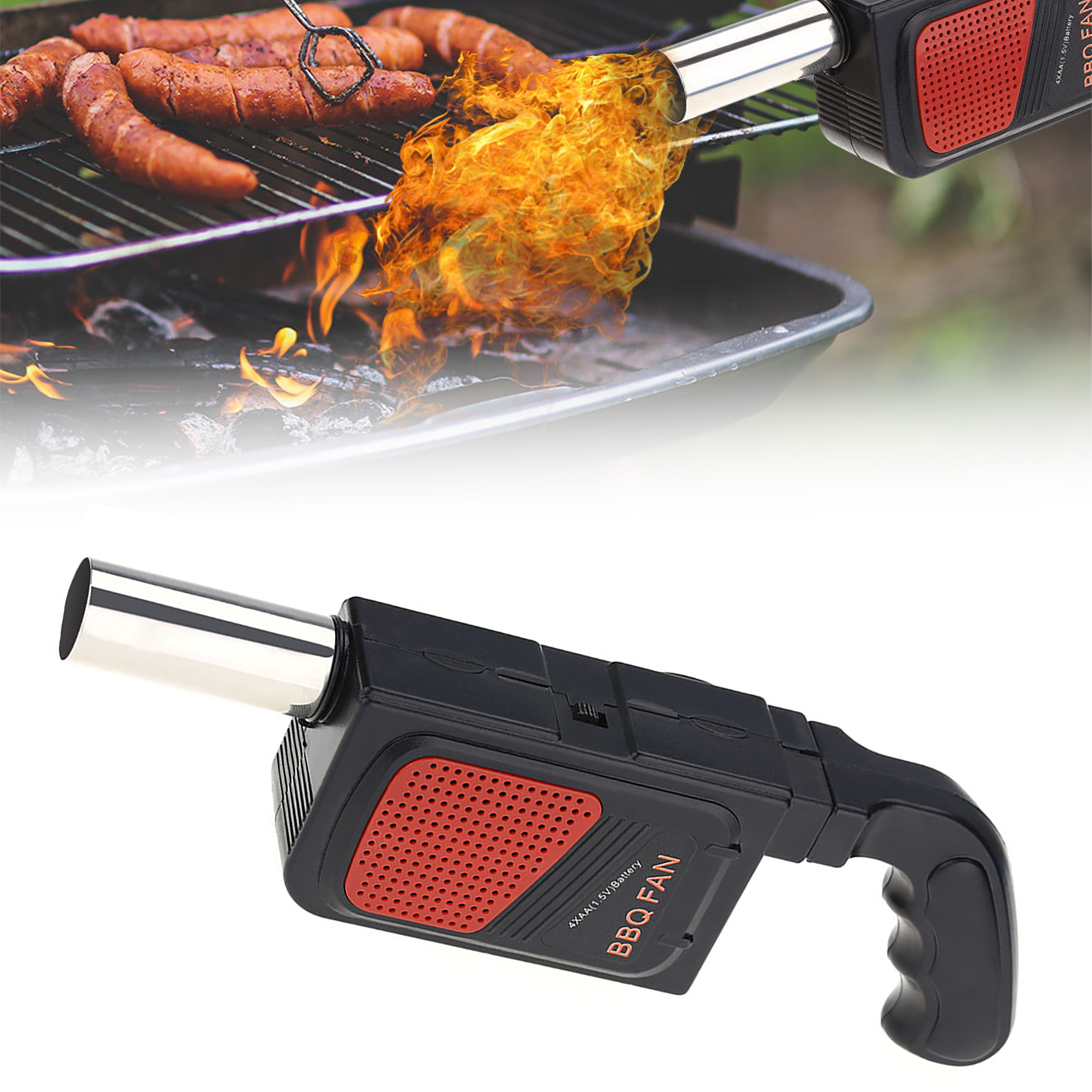 Camping Cooking Meat - Handheld Electric BBQ Fan Air Blower