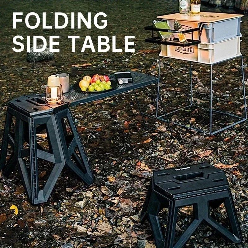 Camping Cooking Table - Outdoor Multifunctional Folding Table and Stool