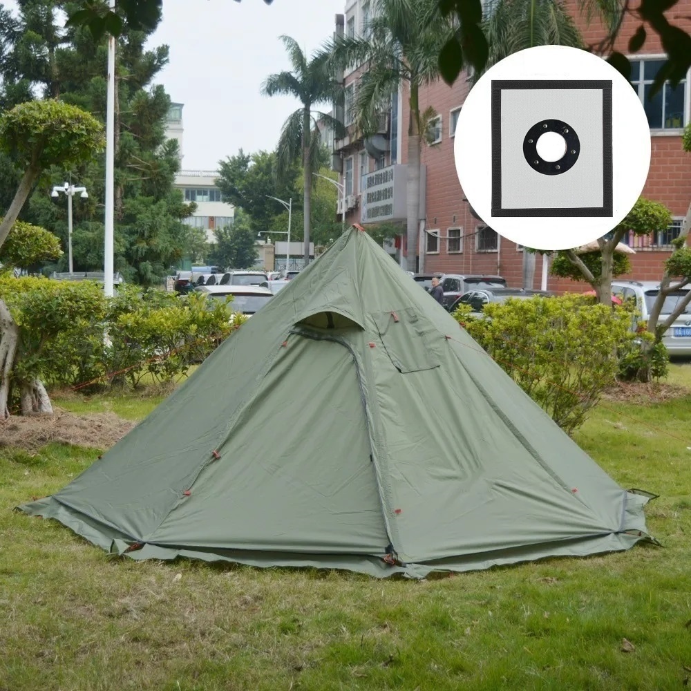 Camping Cooking Snow - New Pyramid Tent With Snow Skirt