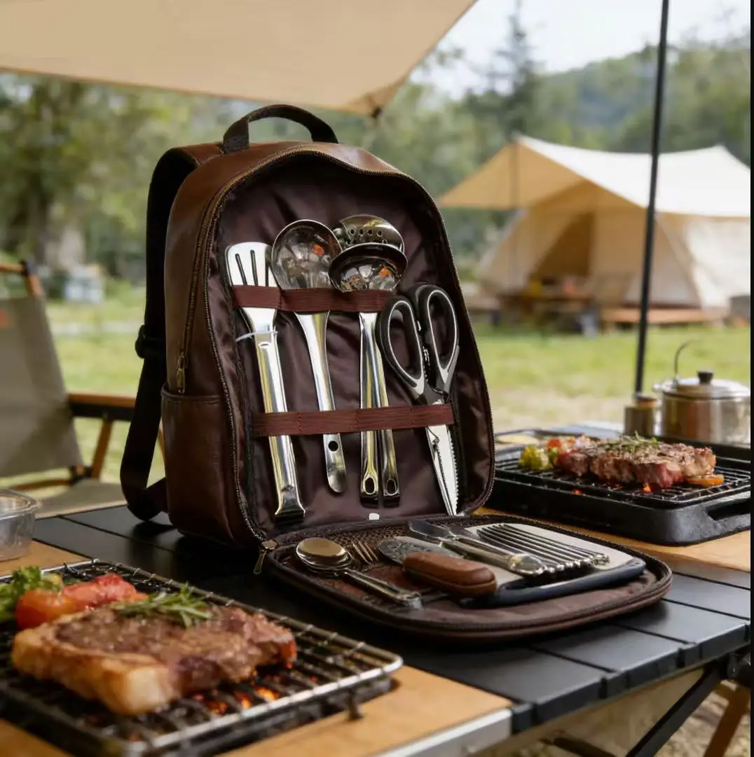 Camping Cooking Set - Multifunctional Portable Camping Utensil Set, The