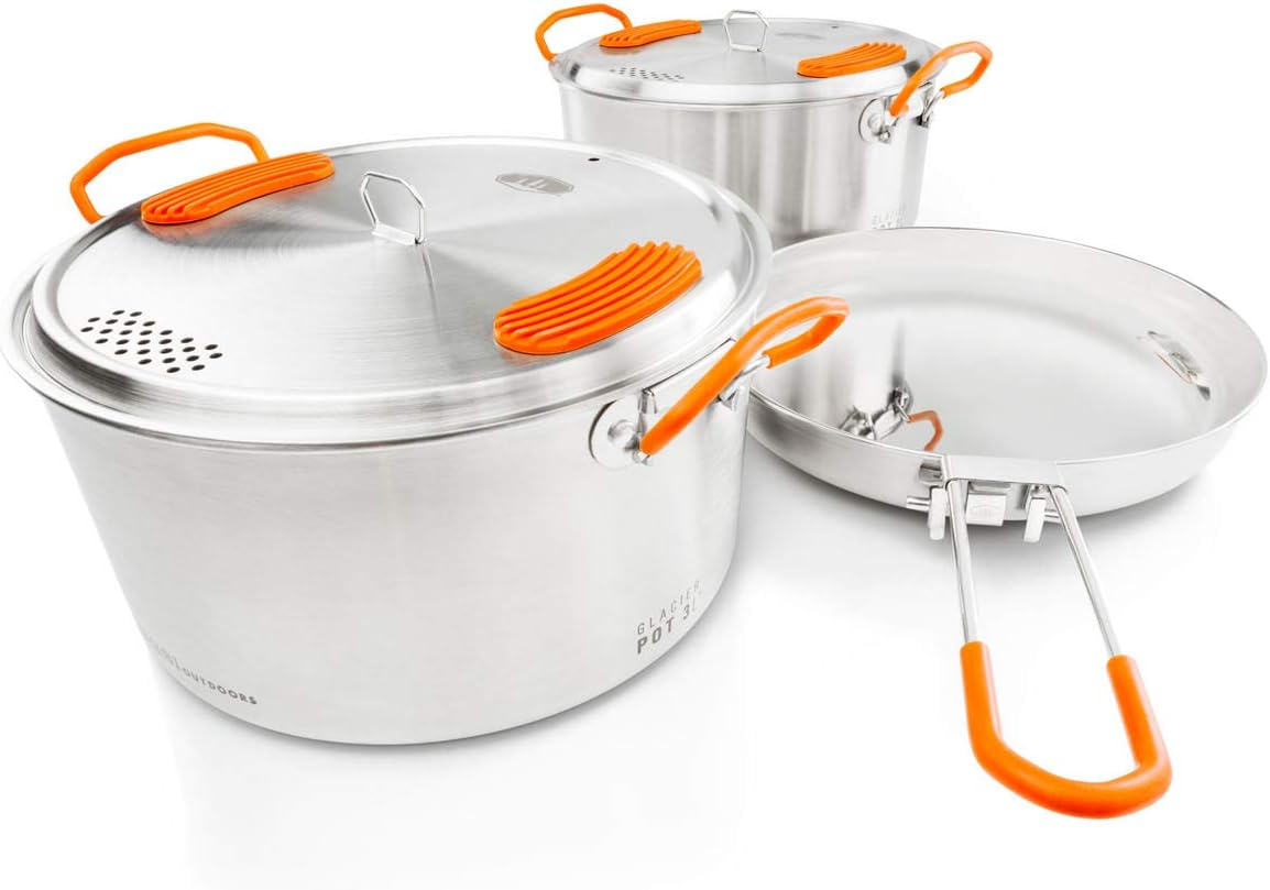 Camping Cooking Pack - Stainless Steel Camping Cook Set for