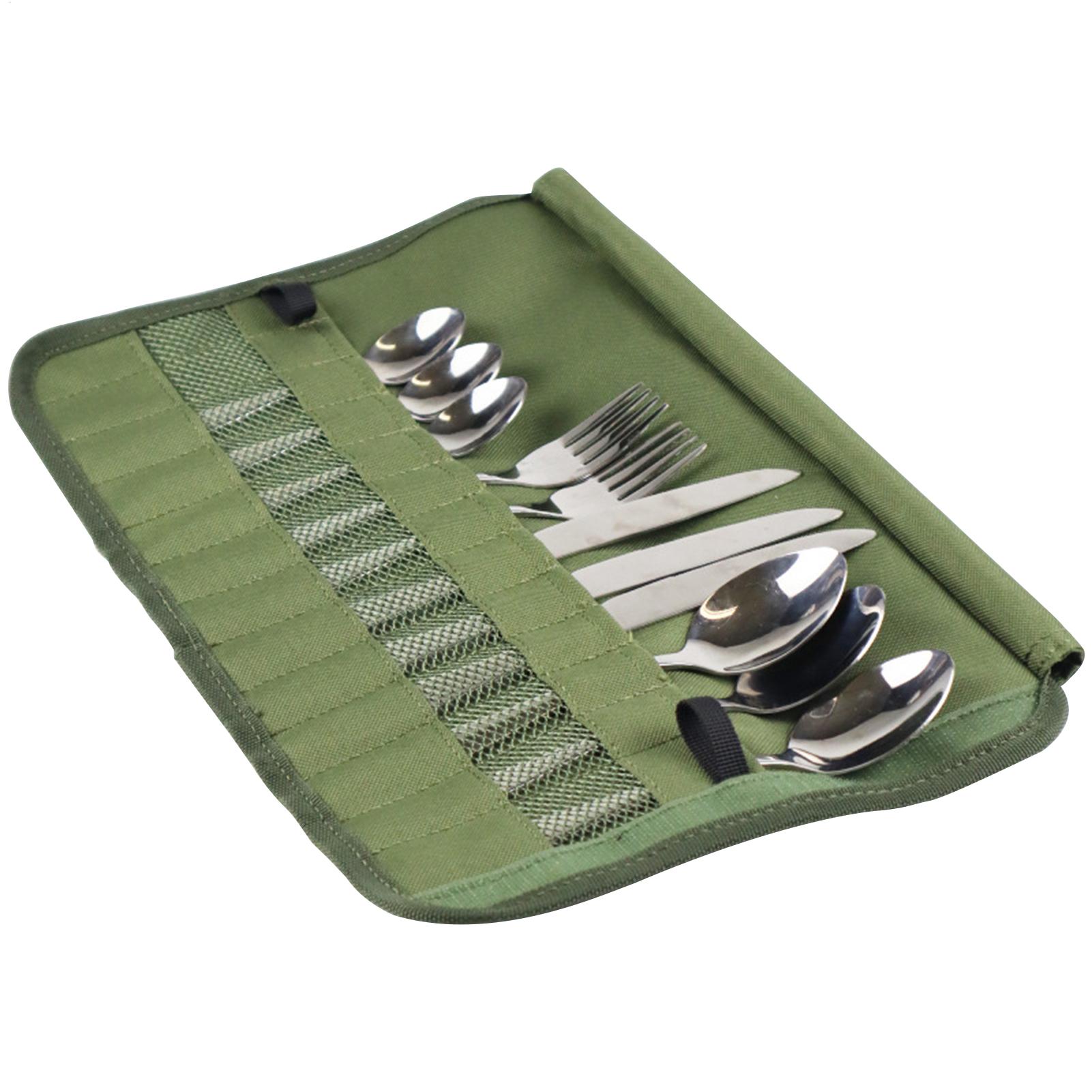 Camping Cooking Pack - Cuisine Storage Bag Camping Cutlery Roll