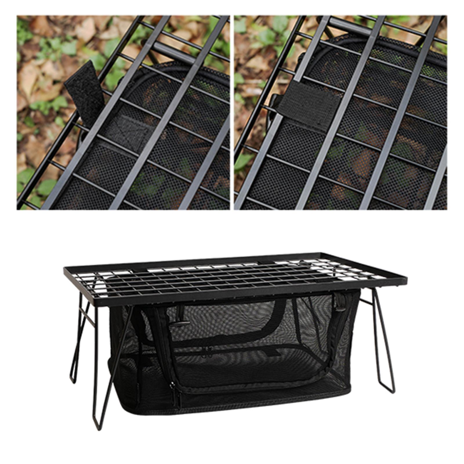 Camping Cooking Kit Box - Tableware Mesh Storage Bag Cooking Utensils