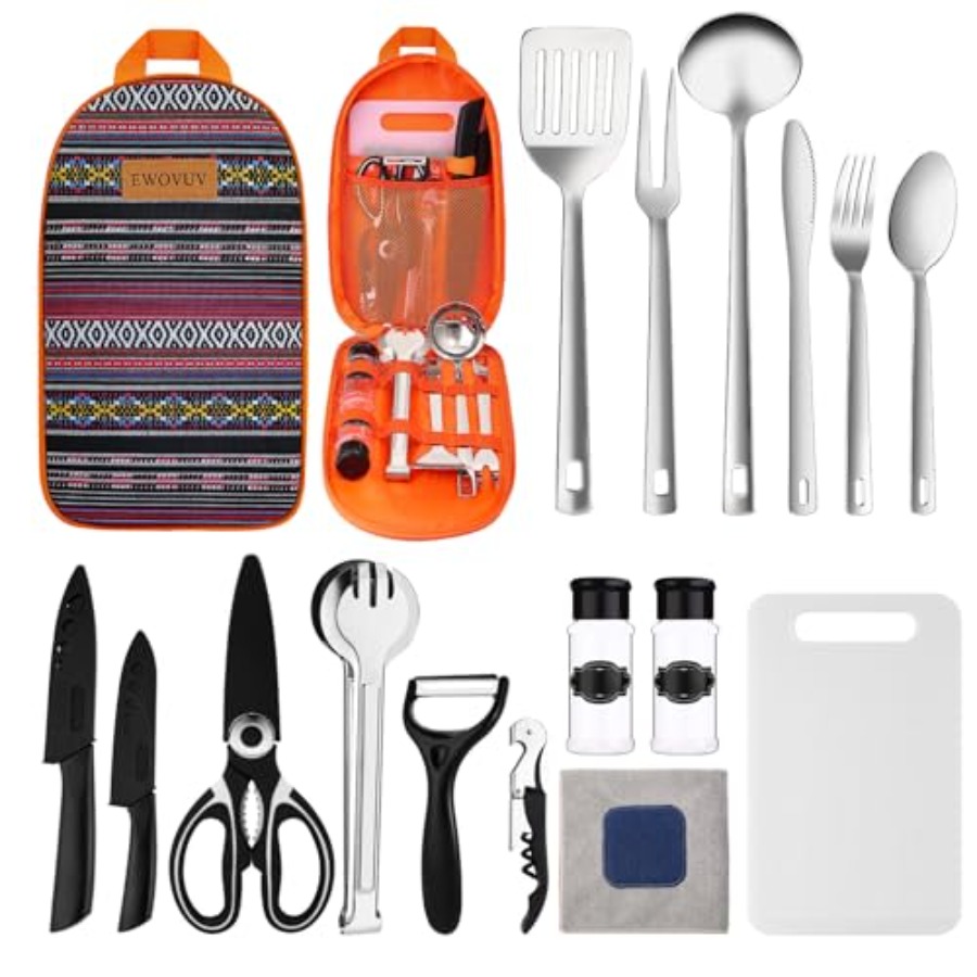 Camping Cooking Must Haves - Camping Cooking Utensils Set- Camping Essentials