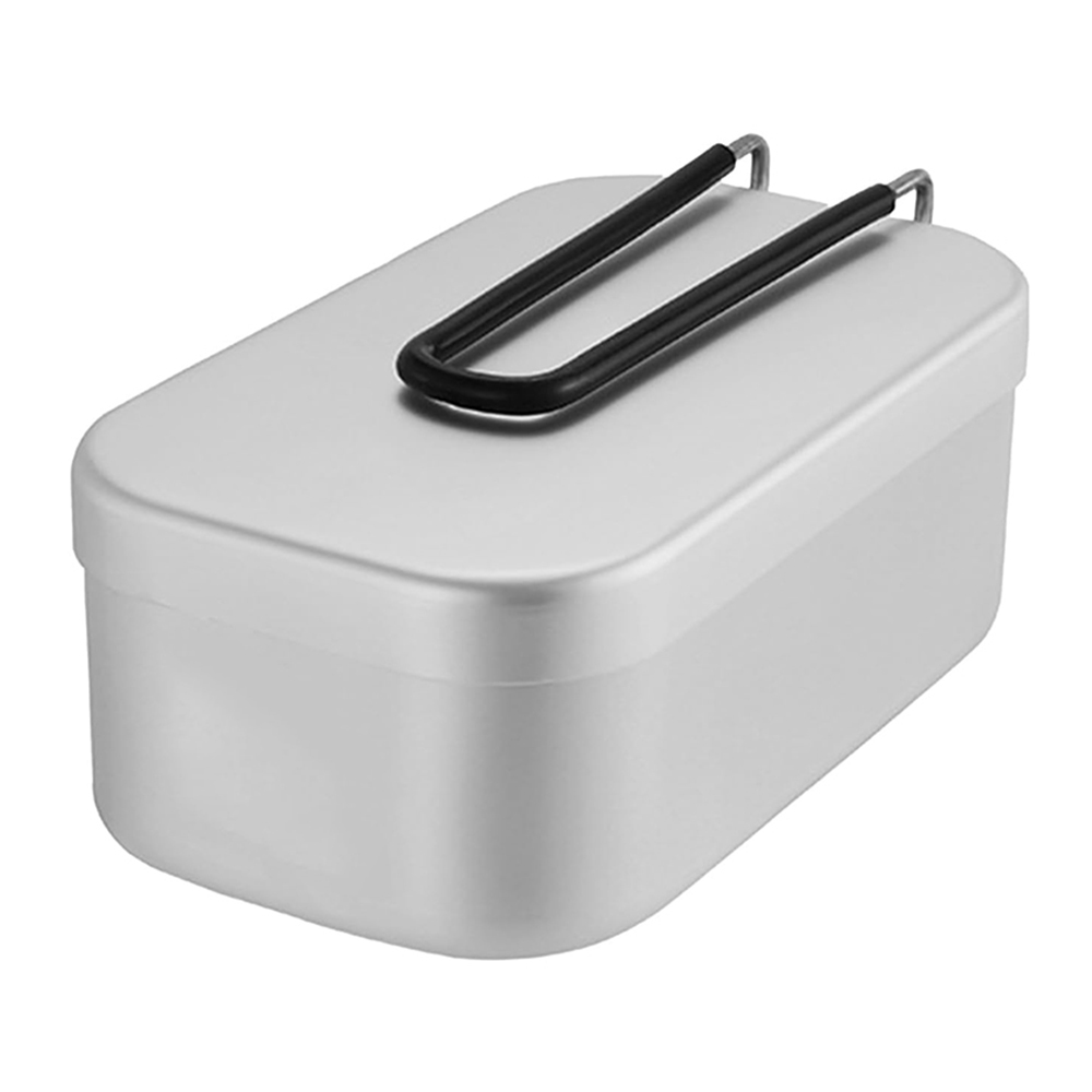 Camping Cooking Kit Box - 800ML Aluminum Lunch Boxes Outdoor Camping