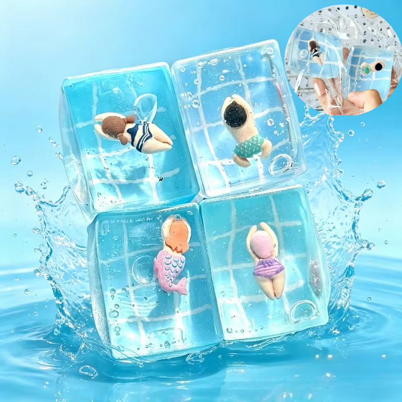 Fire Starter Cube - 1pc Swimming Pool Maltose Fidget Toy