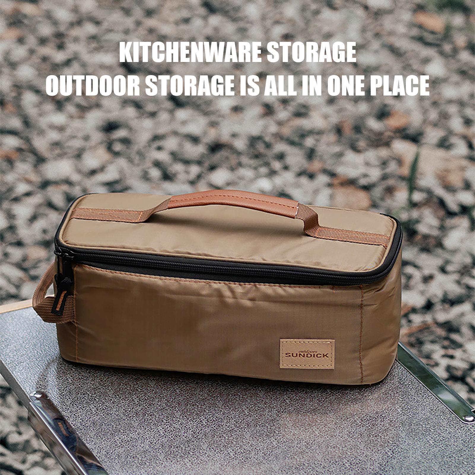 Camping Outdoor Cooking Set - Outdoor Camping Storage Organizer Tote, Portable