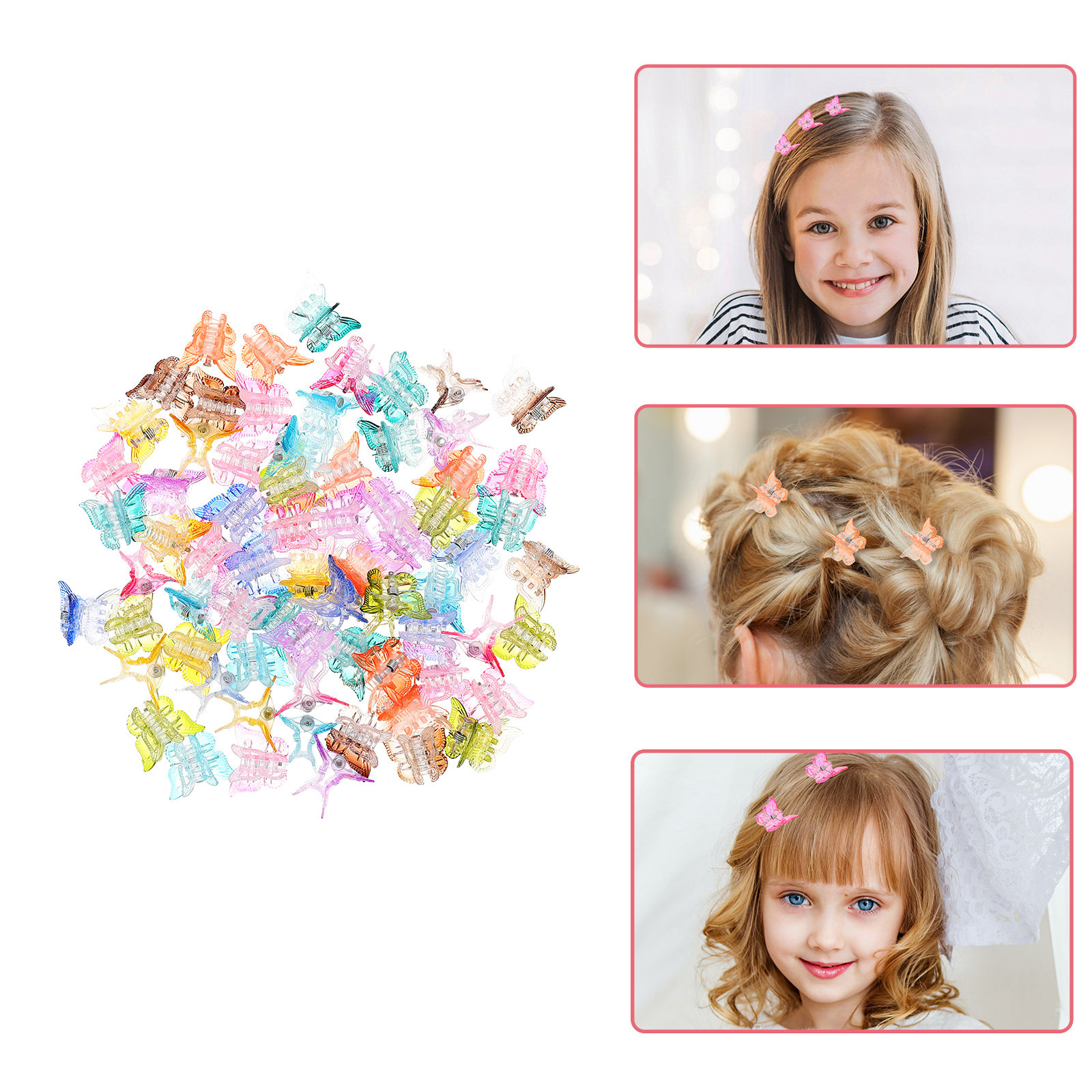 Camping Cooking Materials - 80Pcs Lovely Hair Clips Durable Material
