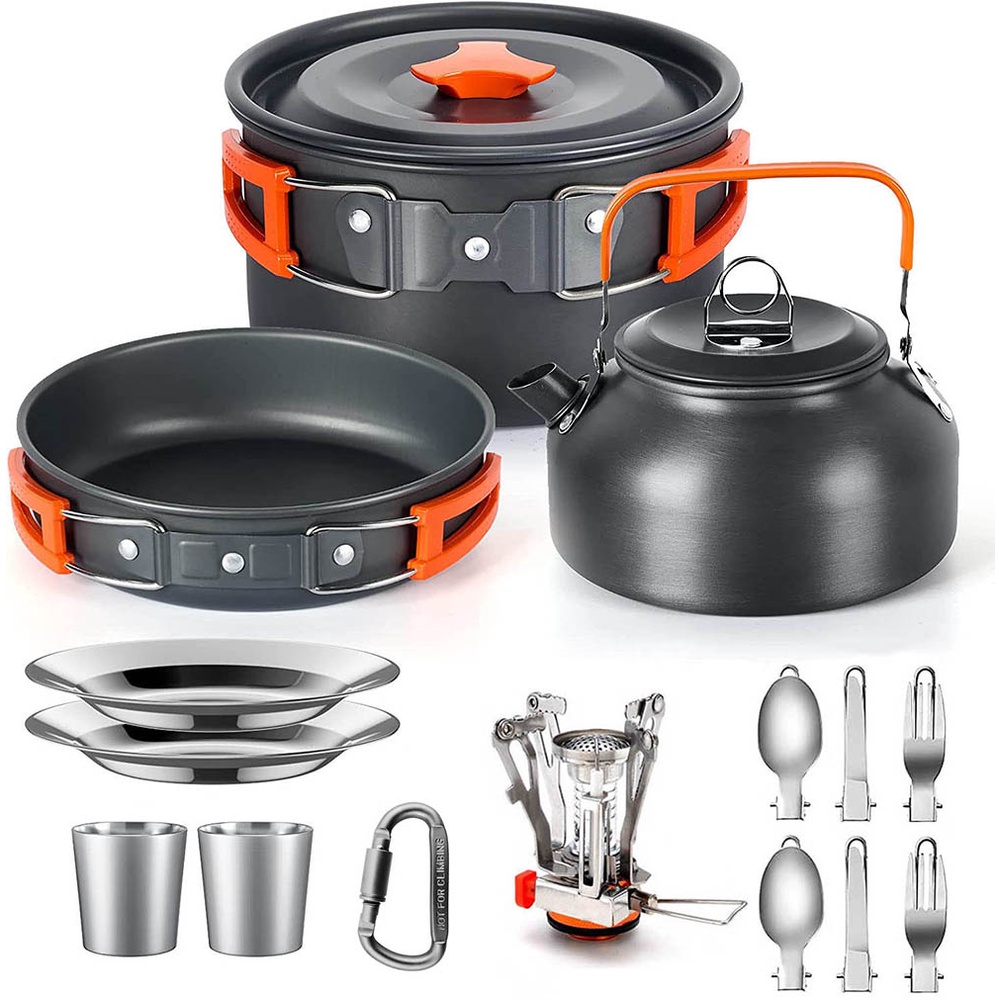 Camping Cooking Materials - Outdoor camping cooking set aluminum alloy