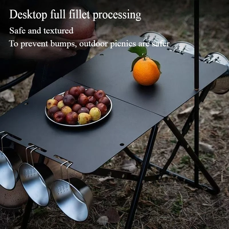 Camping Cooking Table - Portable Folding Camping Table,Stainless Steel Outdoor