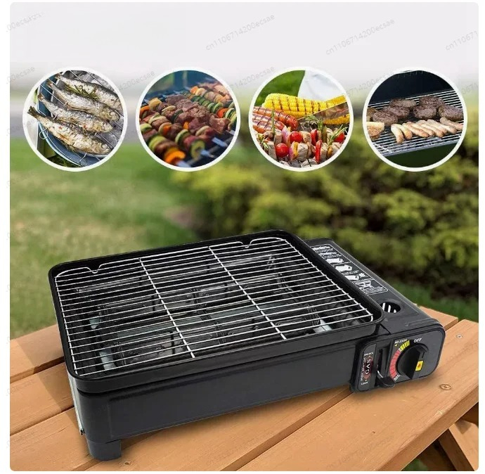 Camping Cooking Meat - 8-Grid Multi-Functional Camping BBQ Grill –