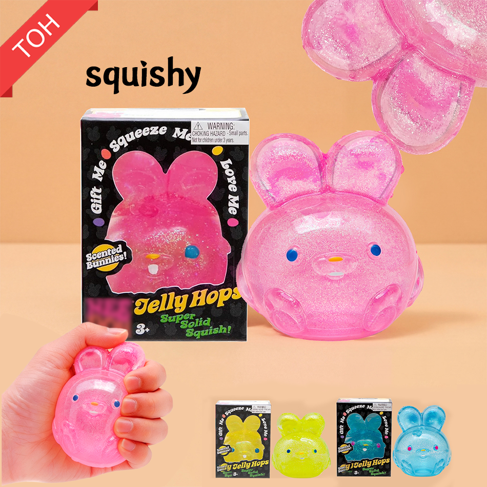 Fire Starter Cube - Nee-doh Jelly Rabbit Squishy, Cube Slow