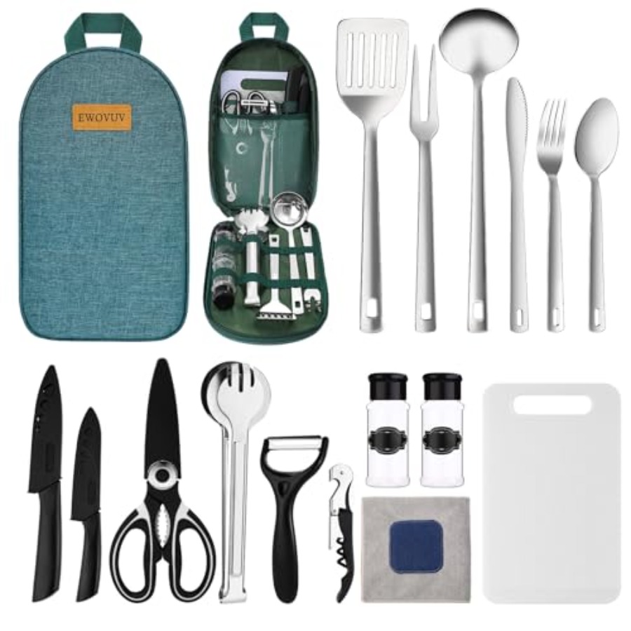 Camping Cooking Must Haves - Camping Cooking Utensils Set- Camping Essentials