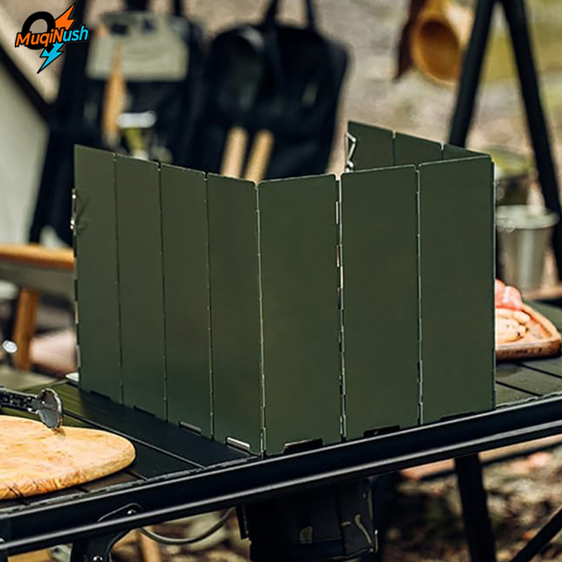 Camping Cooking Materials - MuqiNush Lightweight Camping Windscreen Portable-Wind Outdoor