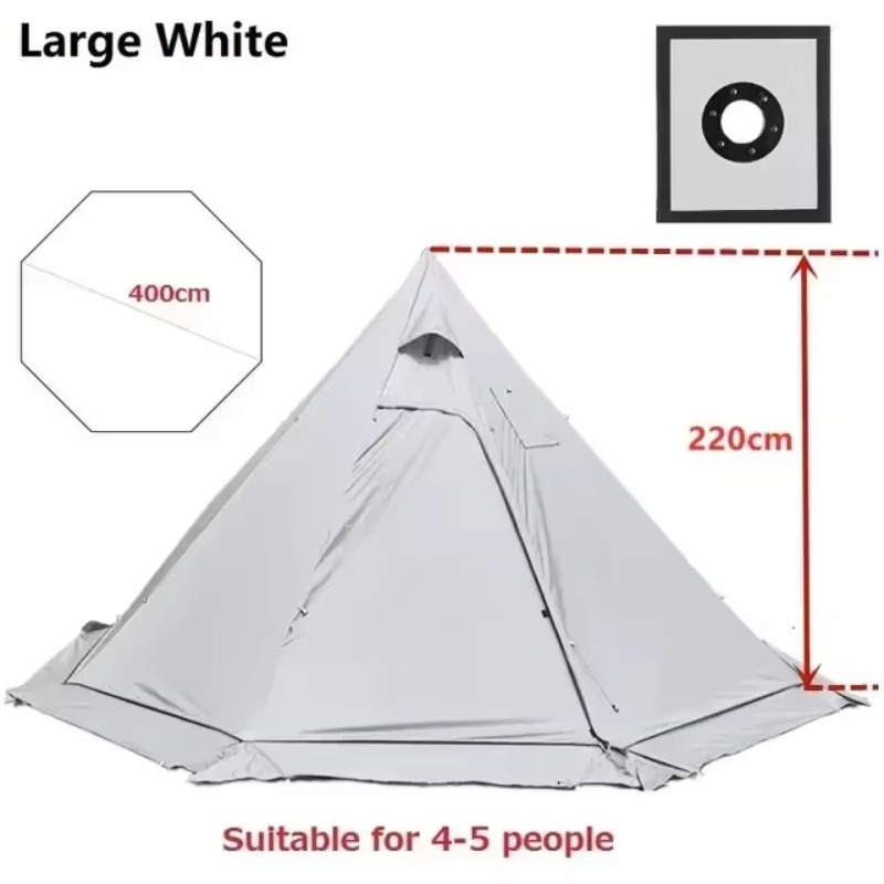 Camping Cooking Snow - Pyramid Tent With Snow Skirt Ultralight