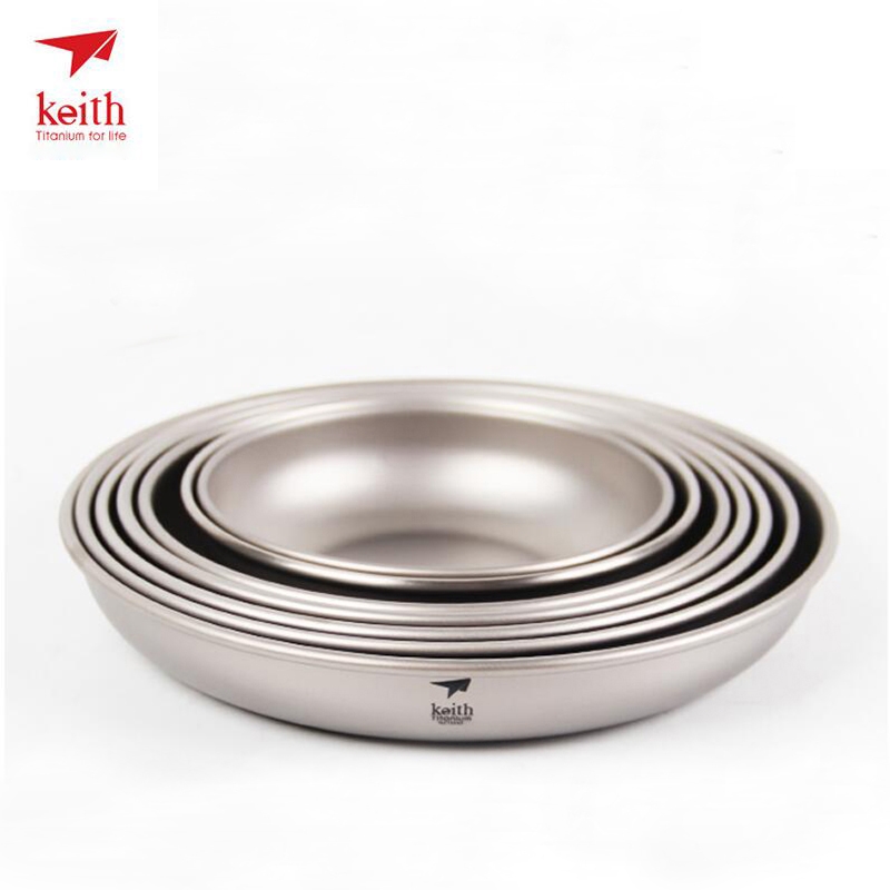 Camping Cooking Pack - Keith Titanium Plate Sets Camping Titanium