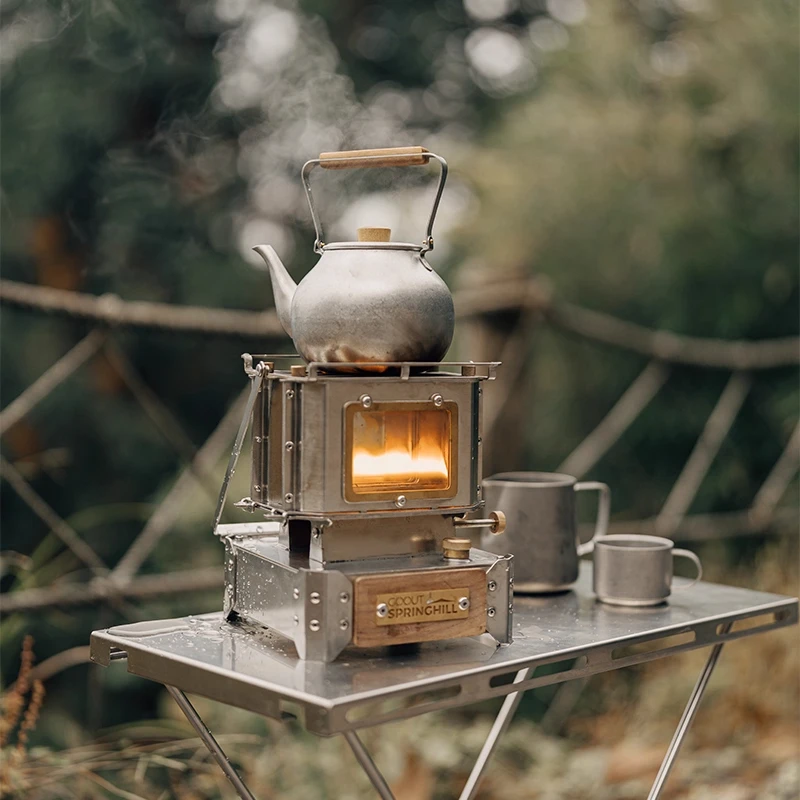 Camping Double Cooking Stove - Vintage Style Camping Stove Dual Wick