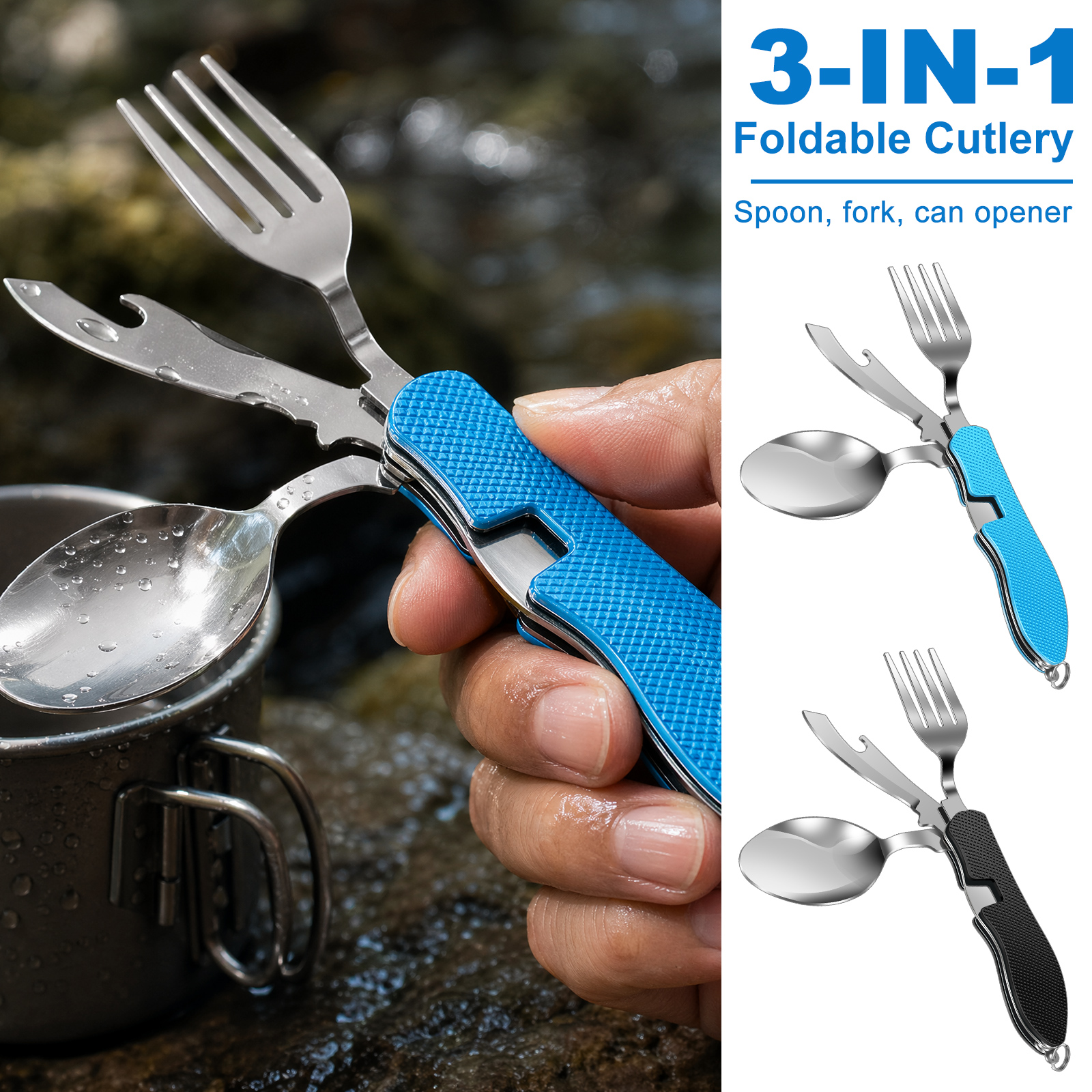 Multifunction 3 in 1 Camping U - Camping Cooking And Cutlery Set incelemesi ve fiyatı