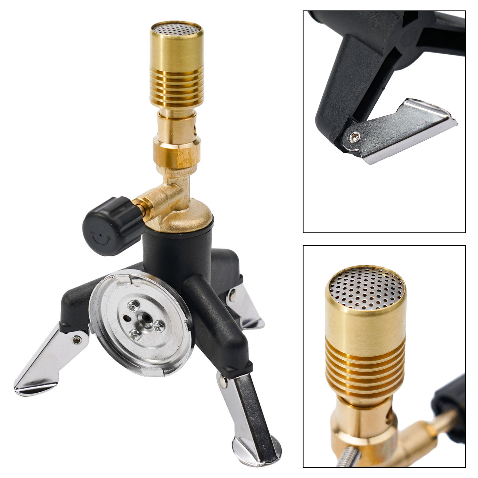 Portable Brass Bunsen Burner L - Camping Cooking Gas Stove Portable Tool incelemesi ve fiyatı