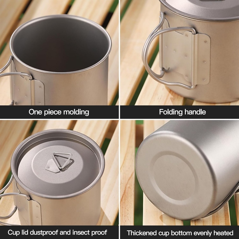 Titanium Camping Mug with Fold - Camping Cooking Recipes incelemesi ve fiyatı