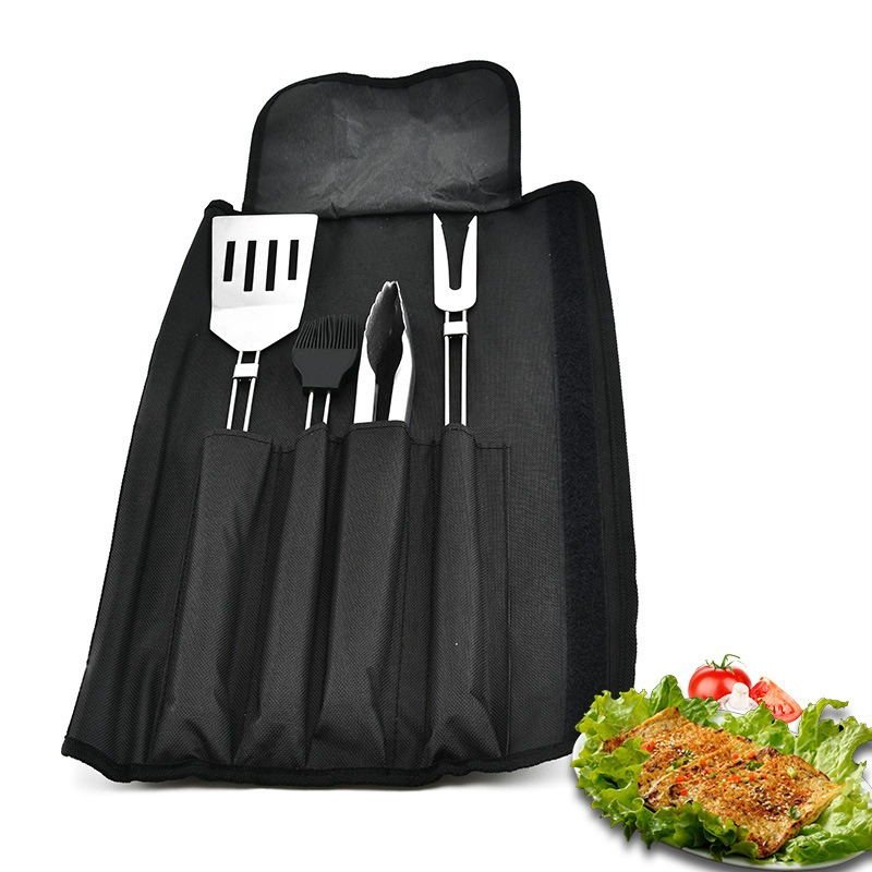 4pcs BBQ Tools Set Barbecue St - Camping Cooking Accessories Set incelemesi ve fiyatı