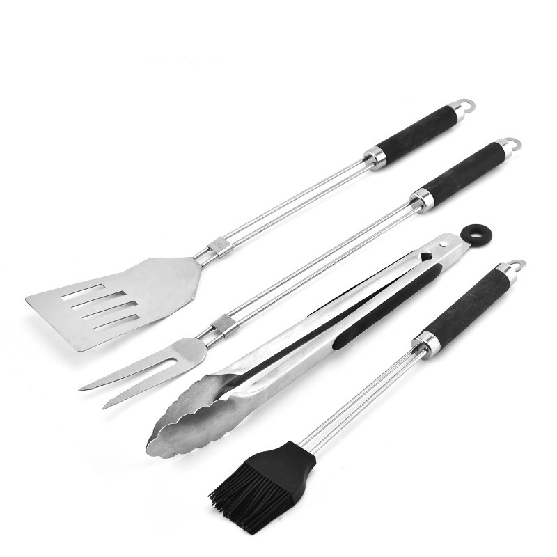 4pcs BBQ Tools Set Barbecue St - Camping Cooking Accessories Set incelemesi ve fiyatı