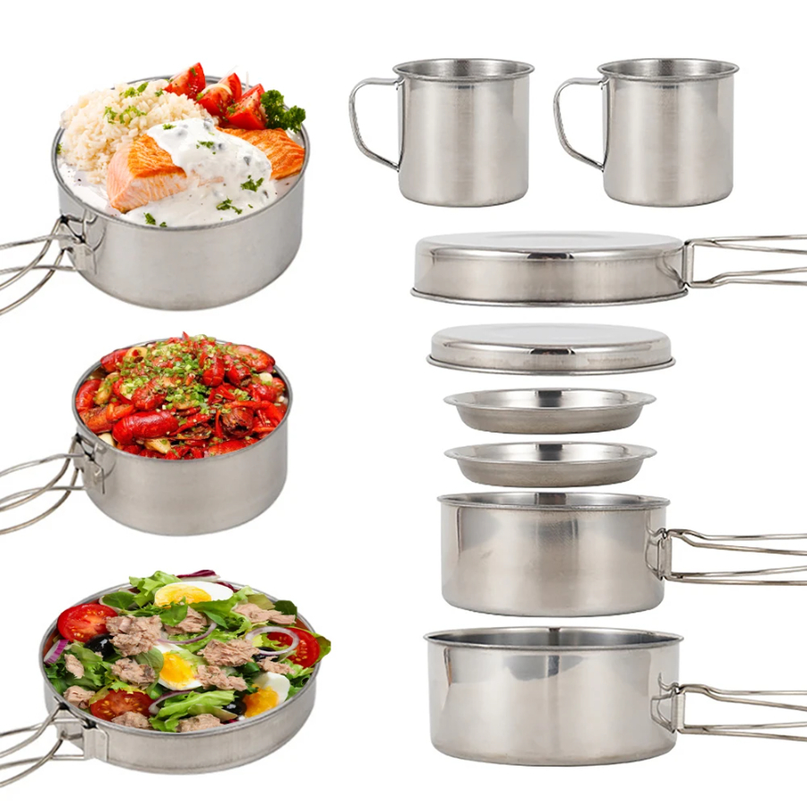 CAOX 8pcs/Set Camping Cookware - Camping Cooking Pack incelemesi ve fiyatı
