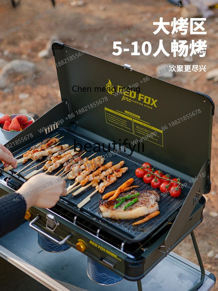 Z189 Double Head Gas Grill Coo - Camping Double Cooking Stove incelemesi ve fiyatı