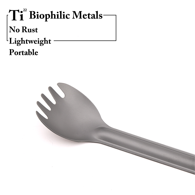 TiTo Titanium Spork Spoon Long - Camping Cooking Hardware incelemesi ve fiyatı