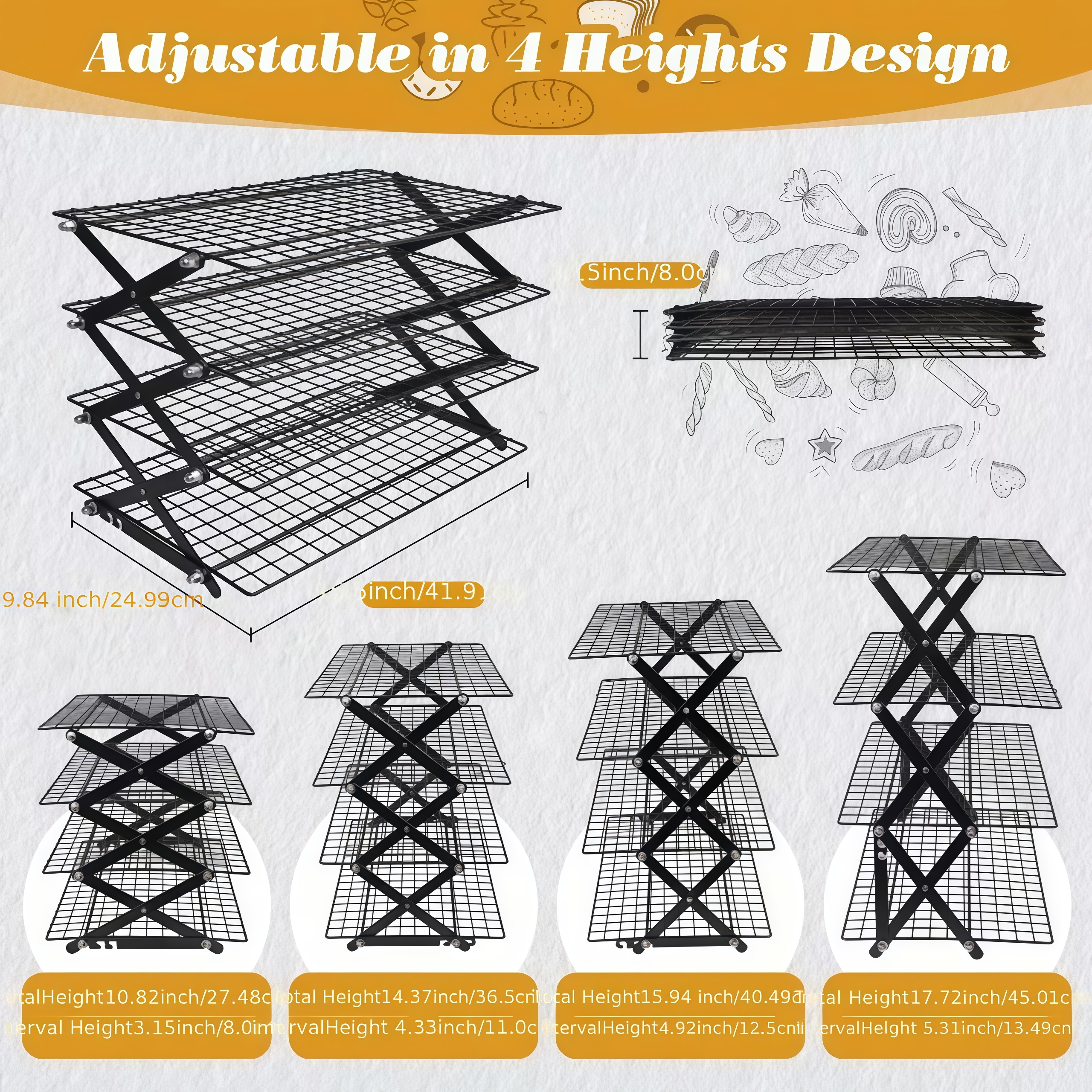 4-Tier Upgrade Foldable Outdoo - Camping Cooking Must Haves incelemesi ve fiyatı