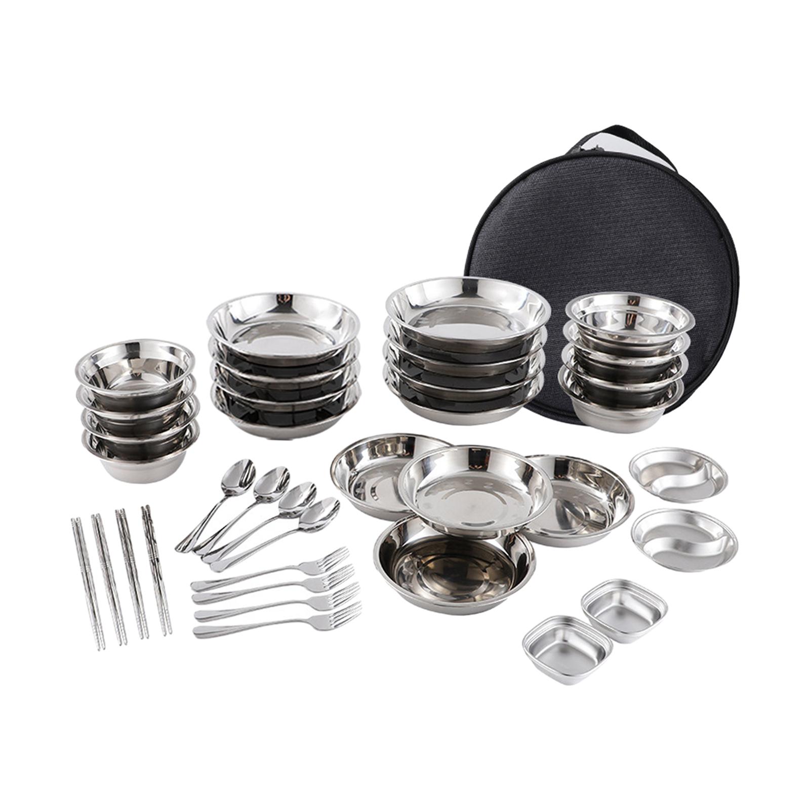 Stainless Steel Plates and Bow - Camping Cooking Pack incelemesi ve fiyatı
