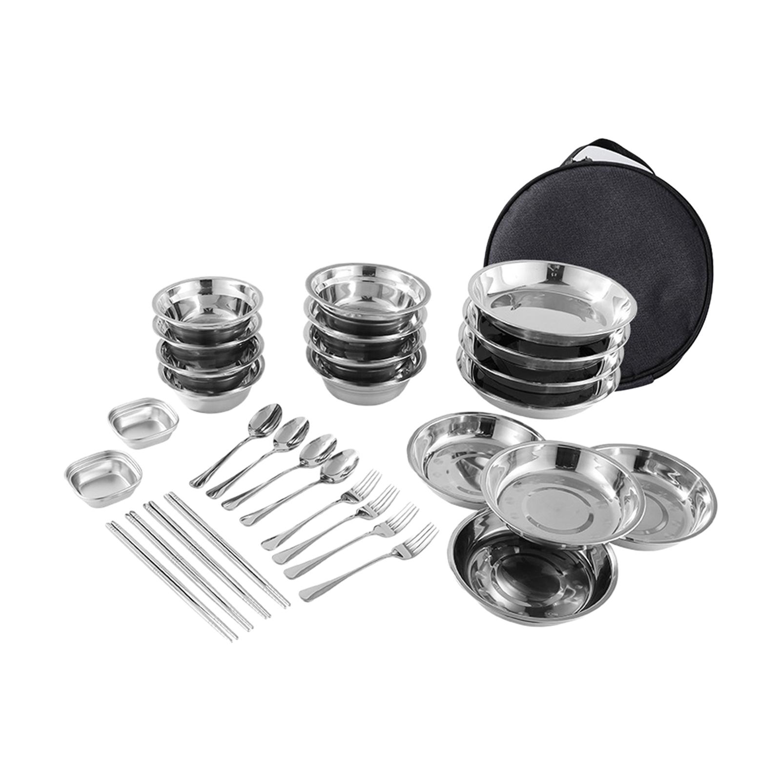 Stainless Steel Plates and Bow - Camping Cooking Pack incelemesi ve fiyatı