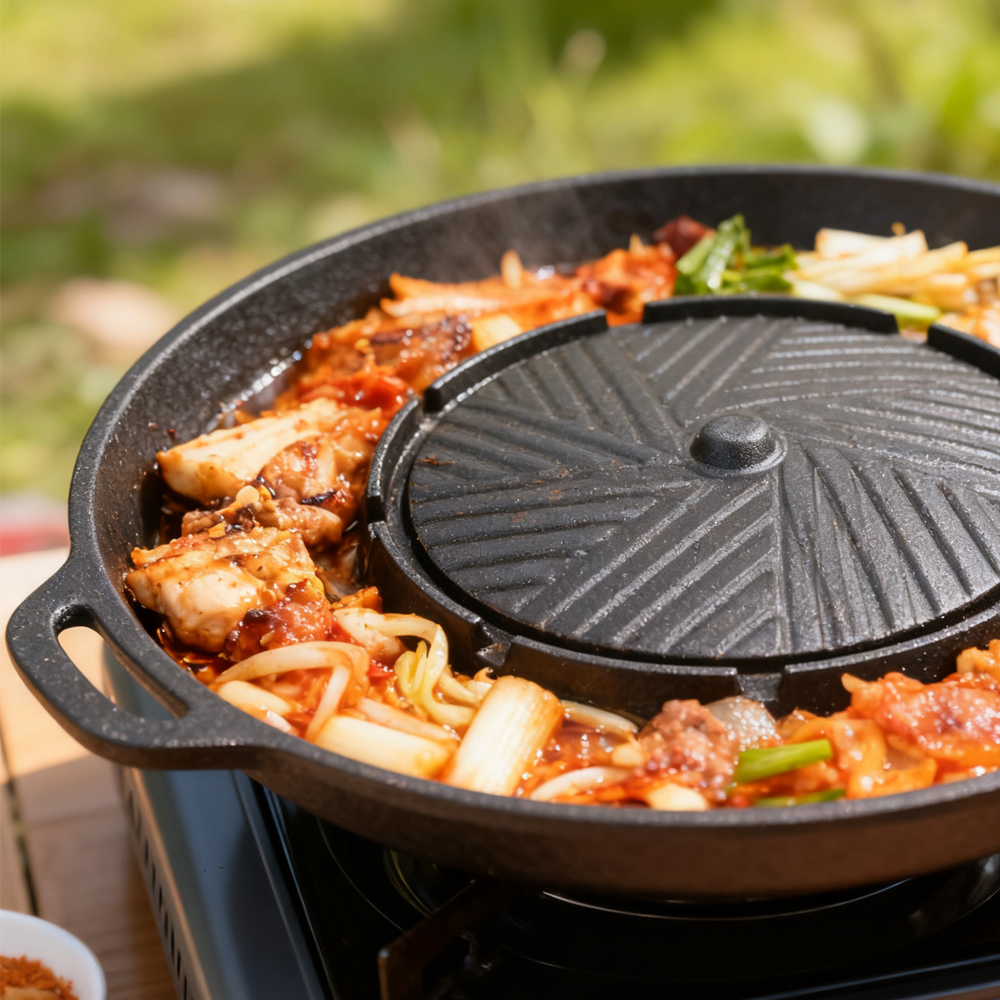 KOSUN Korean BBQ Grill Pan 2 i - Camping Cooking Meat incelemesi ve fiyatı