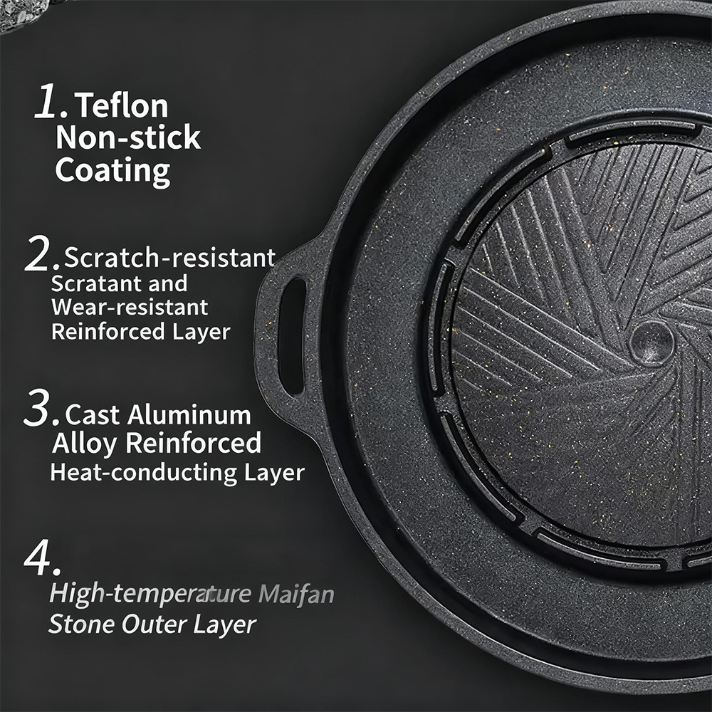 KOSUN Korean BBQ Grill Pan 2 i - Camping Cooking Meat incelemesi ve fiyatı