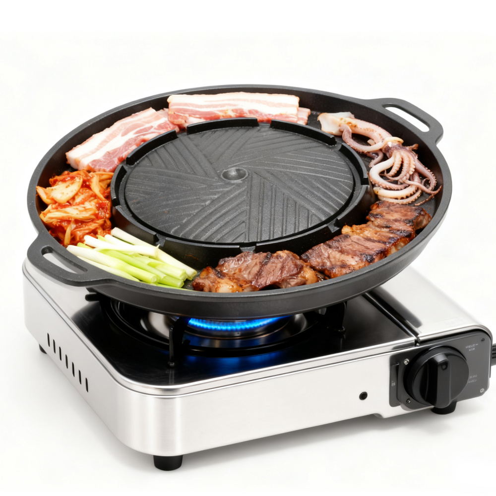 KOSUN Korean BBQ Grill Pan 2 i - Camping Cooking Meat incelemesi ve fiyatı