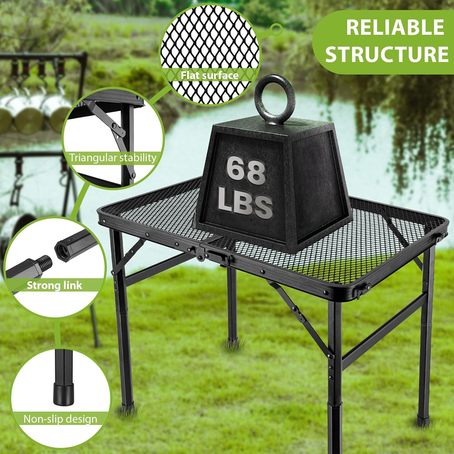 2x1.3 FT Folding Camping Table - Camping Cooking Meat incelemesi ve fiyatı