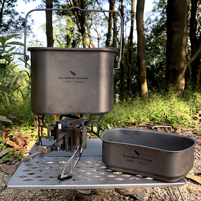 1.5L Outdoor Military Canteen  - Camping Cooking Kit Box incelemesi ve fiyatı