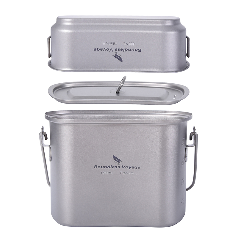 1.5L Outdoor Military Canteen  - Camping Cooking Kit Box incelemesi ve fiyatı