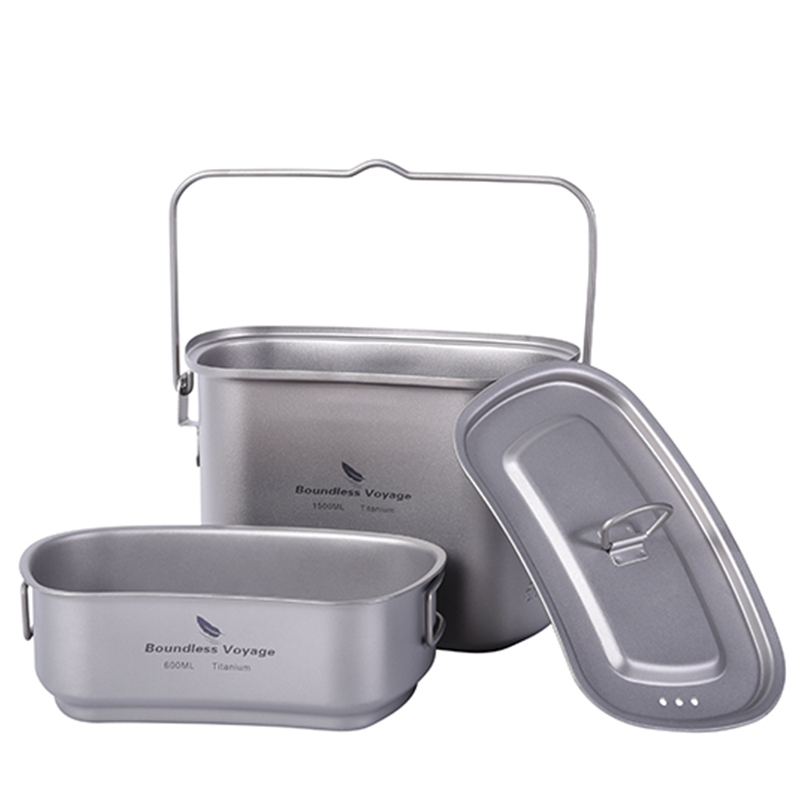 1.5L Outdoor Military Canteen  - Camping Cooking Kit Box incelemesi ve fiyatı