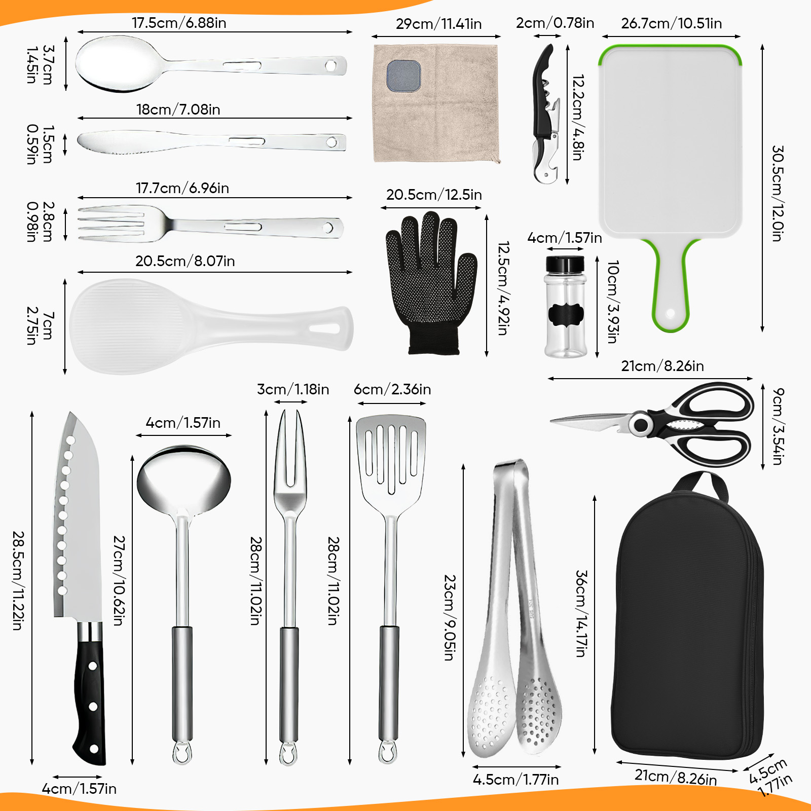 16 Piece Camping Cooking Utens - Camping Cooking Must Haves incelemesi ve fiyatı