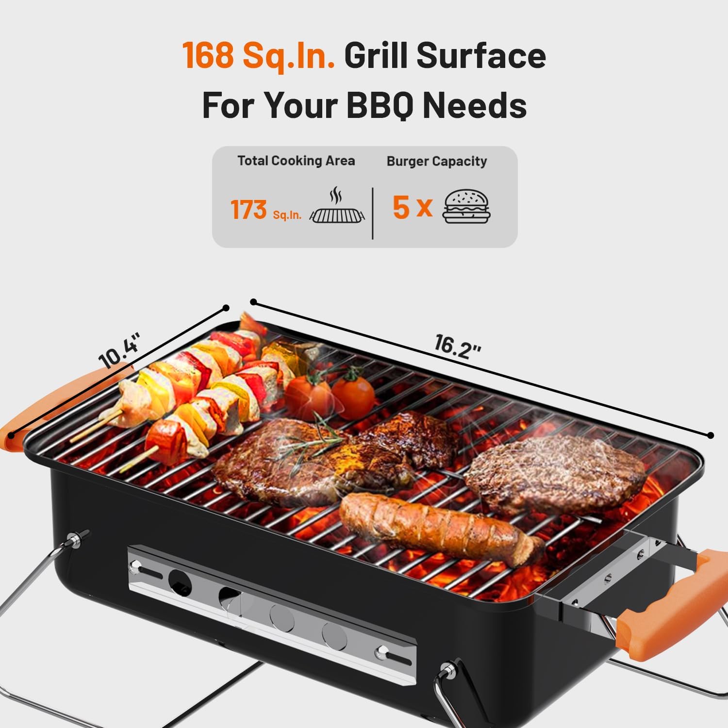 10 LB Portable Charcoal Grills - Camp Grill Portable Folding incelemesi ve fiyatı